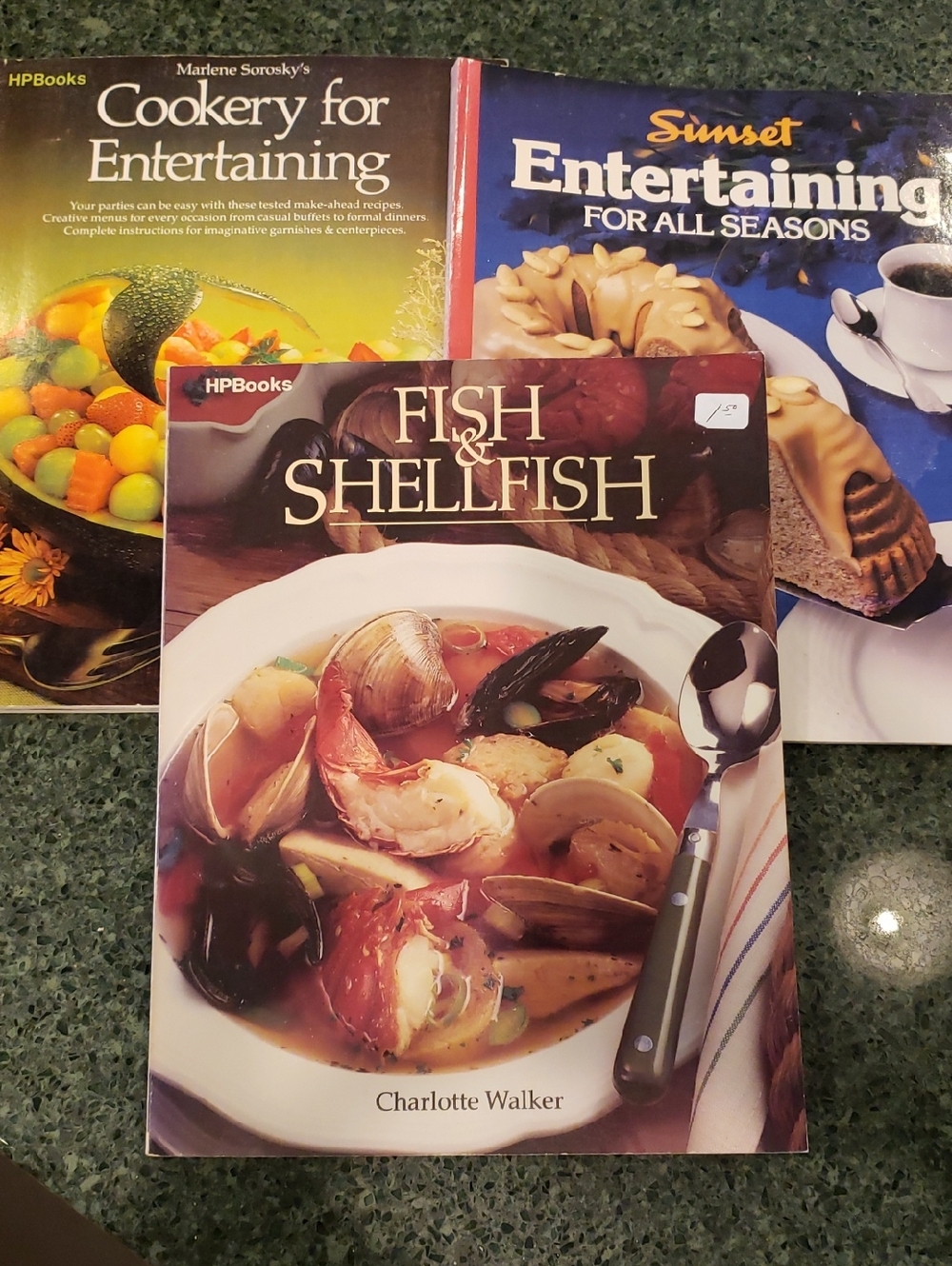 Cookbooks, Recipes Entertaining with Food, Fish and Shellfish. Seafood